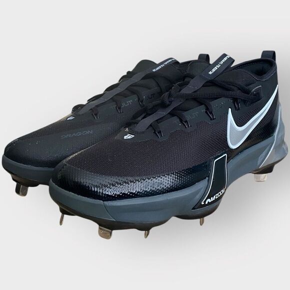 Nike Force Zoom Trout 9 Elite Baseball Cleats Black FB2906-003 Mens size 12 New - Picture 1 of 9